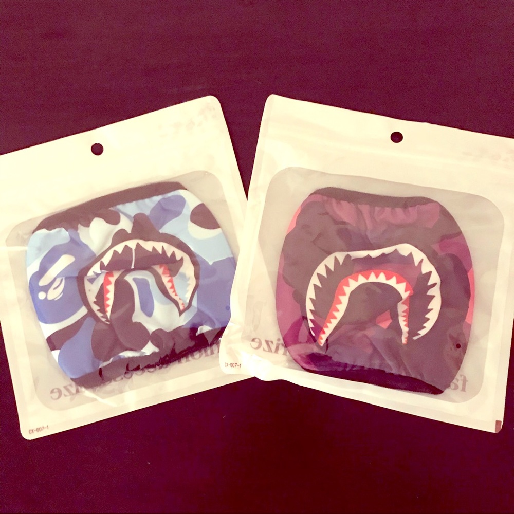 Fashion Camo Shark Face Masks (2-Pack) - Picture 2 of 10